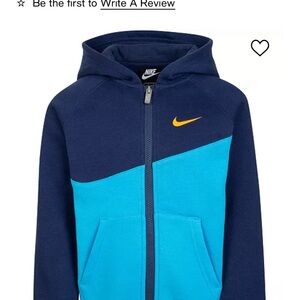 Colorblocked Fleece Swoosh Hoodie